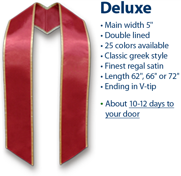 details of plain deluxe stole