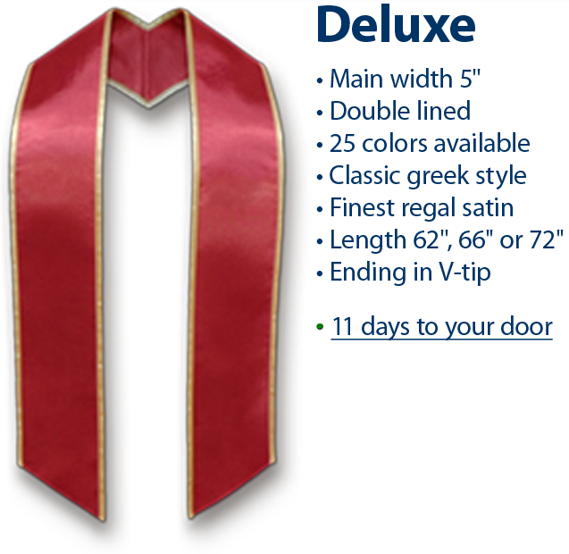 details of plain deluxe stole