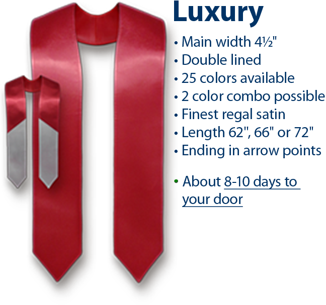 details of plain luxury stole