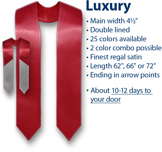 details of plain luxury stole