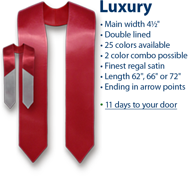 details of plain luxury stole