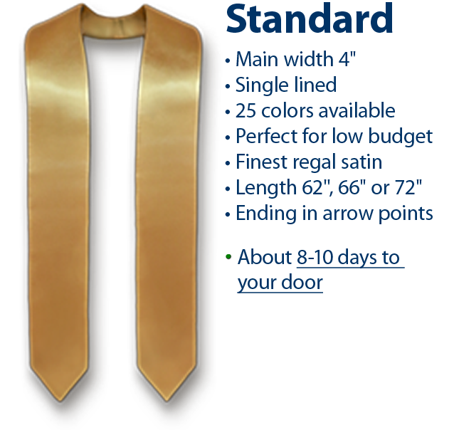 details of plain standard stole