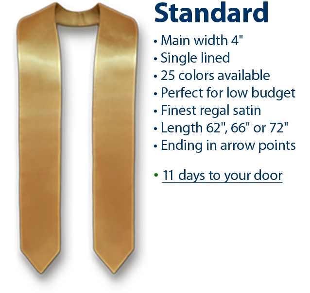 details of plain standard stole